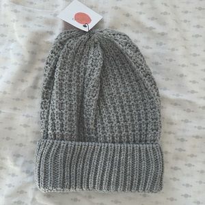 Gray beanie